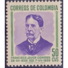 COLÔMBIA - 1898 - MINT - 2 SELOS - FRANCISCO JAVIER CISNEROS