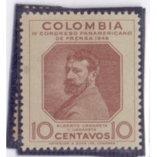 COLÔMBIA - 1946 - MINT - 2 SELOS - IV CONGRESSO PANAMERICANO DE PRENSA