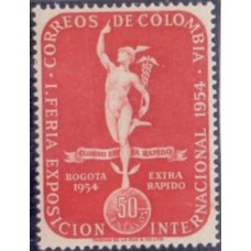 COLÔMBIA - 1954 - MINT - 3 SELOS - I FEIRA EXPOSIÇÃO INTERNACIONAL
