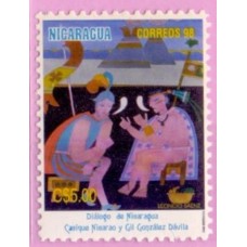 NICARAGUA - 1998 - NOVO - DIÁLOGO DE NICARAGUA - CAEQUE NIEARAO E GONZÁLES DÁVILA