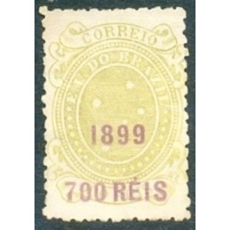 R-133 - 1899 - TIPO "CRUZEIRO DO SUL" - NOVO - SEM GOMA - LEVE OXIDAÇÃO - RHM R$ 1.000,00 (200 UFs x 5,00)