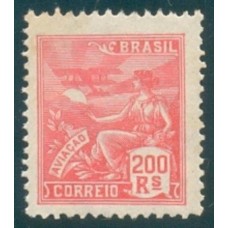 R-184 - 1920/1922 - VOVÓ - PARTE 1 - SEM FILIGRANA - 200 RÉIS - NOVO - SEM GOMA - RHM R$ 112,50 (22,50 UFs X R$ 5,00)