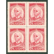 C-0249a - 1949 - CENTENÁRIO DO NASCIMENTO DE RUY BARBOSA - QUADRA NOVA - GOMADA - RHM R$ 18,00 (3,60 UFs X 5,00)