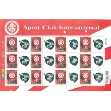 C-2910 - 2009 - MINT - FOLHA - SPORT CLUB INTERNACIONAL - VINHETA LUBRAPEX