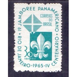 C-0533Y - MARMORIZADO - 1º JAMBOREE PANAMERICANO-ESCOTISMO-RJ - RHM R$ 160,00 (25,00 UFS)