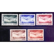 A-080/84 - MINT - GOMADO - SÉRIE COMPLETA - MUITO BONITA - 1956 - SANTOS DUMONT (1873-1932) - RHM R$ 39,00 (7,80 UFs X 5,00)