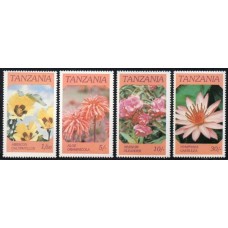 TANZÂNIA - 1986 - 281/284 - FLORA - FLORES DIVERSAS
