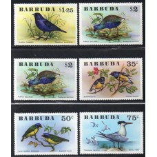 BARBUDA - 1976 - 251/256 - SÉRIE COM 6 SELOS - FAUNA - PÁSSAROS