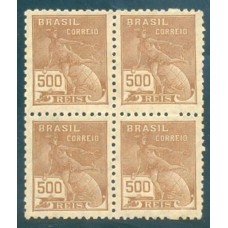 R-286 - 1931/35 - FILIGRANA CRUZEIRO (K) - QUADRA - NOVA - GOMADA - MUITO BONITA - RHM R$ 750,00 ( 150 UFS X R$ 5,00)