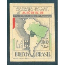 A-047 - 1943 - PROVA - VISITA DO PRESIDENTE PEÑARANDA DA BOLÍVIA - FALTA ALMARELO + DECALQUE