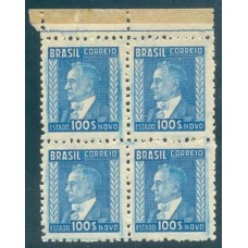 R-437 - 1942 - FILIGRAMA CRUZ DE CRISTO (M) HORIZONTAL - COM TRAÇOS - QUADRA - NOVA - GOMADA - RHM R$ 1.200,00 (240 UFS X R$ 5,00)