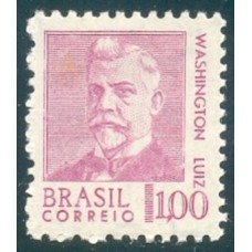 R-535 - 1968 - MINT - ANTIGOS PRESIDENTES DA REPÚBLICA - WASHINGTON LUIZ - NOVO - SEM GOMA - RHM R$ 225,00 (45 UFs X R$ 5,00)