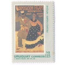 URUGUAY - 1988 - QUADROS DE PINTORES URUGUAYOS - 4 SELOS - MINT
