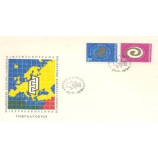 ROMENIA - 1973 - FDC - COLABORAÇÃO INTEREUROPEANA - MAPA DA EUROPA E LETRA C/ ESTILIZADA - SÉRIE 2 SELOS EMITIDOS EM SE-TENANT SOBRE FDC ILUSTRADO - Y 2755/56