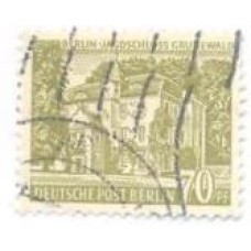 ALEMANHA BERLIN - 1953-54 - USADO - SELO Jagdschloss Grunewald - YT-102 - MI-123 