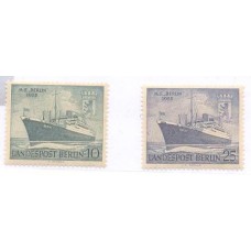 ALEMANHA BERLIN - 1954 - MINT - NAVIO BERLIN - SÉRIE 2 SELOS - YT-111/112 - MI-126/127