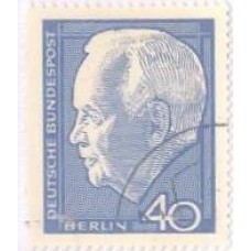 ALEMANHA BERLIN - 1964 - USADO - PRESIDENTE LUBKE - SÉRIE 2 SELOS - CARIMBOS LEVES E LIMPOS - YT-211/212