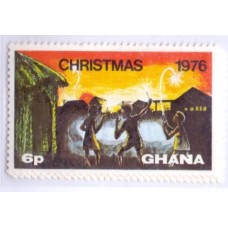 GHANA - 1976 - MINT - NATAL - FESTAS TIPICAS DE GHANA - SÉRIE 4 SELOS - YT-573/76 