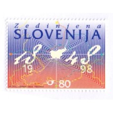SLOVENIA - 1998 - 1MINT - 50 ANOS PROGRAMA UNIDADE DA SLOVENIA - YT-213 