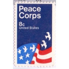 USA - 1972 - MINT - CORPO DE PAZ - BANDEIRA COM POMBOS EM VEZ DE ESTRELAS - YT-945