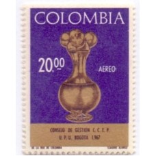 COLÔMBIA - 1967 - MINT - 5 SELOS AÉREOS - CONSELHO DE GESTÃO C.C.E.P.U.P.U BOGOTÁ