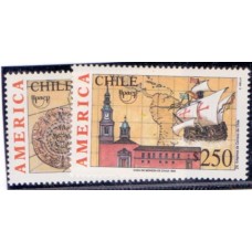 CHILE - 1992 - MINT - RETRATO DE COLOMBO - YT-1138/39