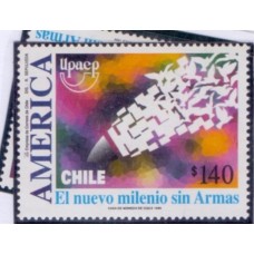 CHILE - 1999 - MINT - TEMA UPAEP - AMÉRICA - NOVO MILÊNIO SEM ARMAS - SÉRIE 2 SELOS - YT-3838/39