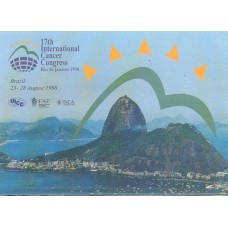 BP-193 - (23/08/98) - 17º INTERNACIONAL CÂNCER CONGRESSO NO RIO DE JANEIRO - PÃO DE AÇÚCAR - BILHETE POSTAL PRÉ-SELADO - RHM R$ 50,00 (10 UFs X R$ 5,00)