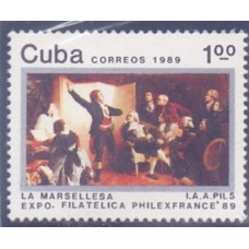CUBA - 1989 - MINT - BICENTENÁRIO DA REVOLUAÇÃO FRANCESA - YT-BL-115 