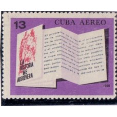 CUBA - 1966 - MINT - AÉREO - 13º ANIVERSÁRIO DA CONQUISTA DA REVOLUÇÃO - ÚLTIMO SELO DE UMA SÉRIE DE 7 C/ DISCURSO DE FIDEL CASTRO - YT-AE-250