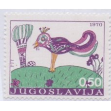 YUGOSLAVIA - 1970 - MINT - CRIANÇA - SEMANA DA INFÂNCIA - DESENHO INFANTIL - YT-1282 