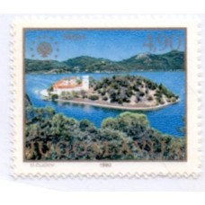 YUGOSLAVIA - 1980 - MINT - ECOLOGIA: PROTEÇÃO DO MEIO AMBIENTE: ILHA MLJT (DALMÁCIA DO SUL) - PARQUE NACIONAL DE OHRID (MACEDÔNIA) SÉRIE 2 SELOS - YT-1732/33