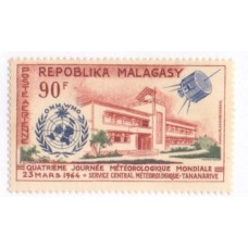 MADAGASCAR - 1964 - MINT - AÉREO - 4º JORNADA METEOROLOGICA MUNDIAL - YT-Ae-95
