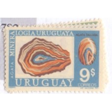 URUGUAY - 1971 - MINT - MINERAIS - AMETISTA, ÁGATA E CALCEDÔNIA - 3 SELOS
