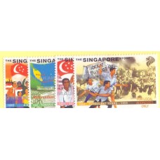 SINGAPURA - 1959 - MINT - DIVERSOS PERIODOS - SÉRIE 4 SELOS - YT-868/71
