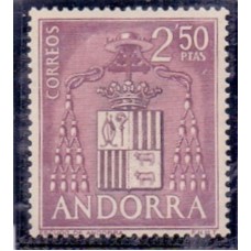 ANDORRA ESPANHOLA - 1963-64 - MINT - PAISAGENS, BRASÃO E A VIRGEM DE MERITXELL - YT-53/60 