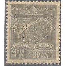 K-01 - 1927 - CONDOR - 500 RÉIS - OLIVIA - NOVO - 2ª COLUNA - GOMADO - PONTOS DE OXIDAÇÃO - RHM R$ 50,00 (10 UFs X R$ 5,00)