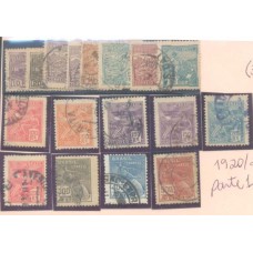 R-173/187 - 1920/22 - VOVÓ PARTE 1 - S/ FILIGRANA - CARIMBADO - SEM GOMA - RHM R$ 192,50 (38,50 UFs X 5,00)