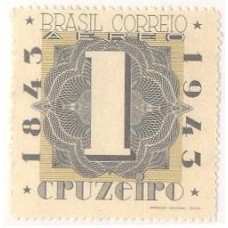 A-048 - 1943 - CENTENÁRIO DO SELO POSTAL BRASILEIRO - 2ª COLUNA - SEM GOMA - RHM R$ 12,00 (2,40 UFs X 5,00)