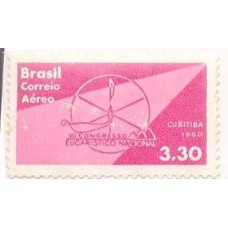 A-097 - 1960 - 7º CONGRESSO EUCARÍSTICO NACIONAL EM CURITIBA/PR - NOVO - GOMADO - RHM R$ 2,00 (0,40 UFS X R$ 5,00)