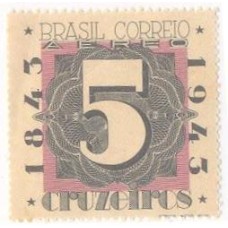 A-050 - 1943 - CENTENÁRIO DO SELO POSTAL BRASILEIRO - MINT - GOMADO - RHM R$ 100,00 (20 UFs X 5,00)