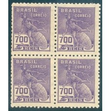 R-306- 1936/1940 - VOVÓ - FILIGRANA CORREIO BRASIL (N) - CORREINHO - 1000 RÉIS - MERCÚRIO E GLOBO - TURQUESA - QUADRA - NOVA - GOMADA - RHM R$ 240,00 ( 48 UFs X R$ 5,00)