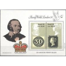 BL-085 - 150 ANOS DO PENNY BLACK - RHM R$ 22,50 (4,50 UFs x R$ 5,00)