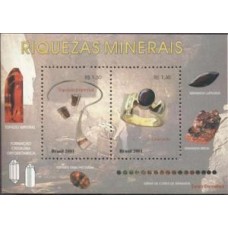 BL-123 - RIQUEZAS MINERAIS - 2001 - RHM R$ 25,00 (5 UFs x R$ 5,00)