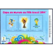 BL-179 - 2014 - MINT - COPA DO MUNDO DE FUTEBOL NO BRASIL - RHM R$ 22,50 (4,50 UFs x R$ 5,00)