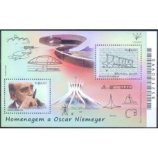 BL-182 - MINT - 2014 - OSCAR NIEMEYER - RHM R$ 20,00 (4 UFS x R$ 5,00)