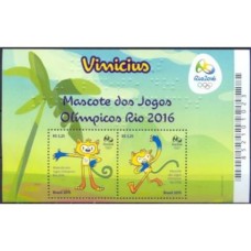 BL-187 - MASCOTE DOS JOGOS OLÍMPICOS RIO 2016 - VINICIUS - MINT