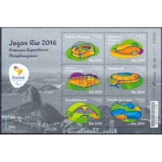 BL-193 - UPAEP/ARENAS PARALÍMPICAS RIO 2016 -  MINT - RHM R$ 75,00 (15 UFs x R$ 5,00)