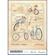 BL-203 - BLOCO BICICLETAS ANTIGAS - 2017 - MINT