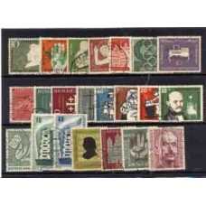 ALEMANHA FEDERAL ACUMULAÇÃO - ANO 1956-CONJUNTO COM 22 SELOS USADOS DE BOA QUALIDADE